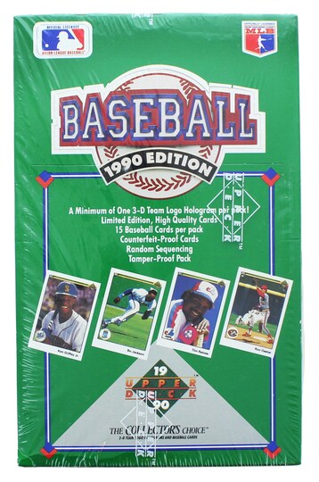 limited edition baseball cards Single 1990 Upper Deck Baseball Trading